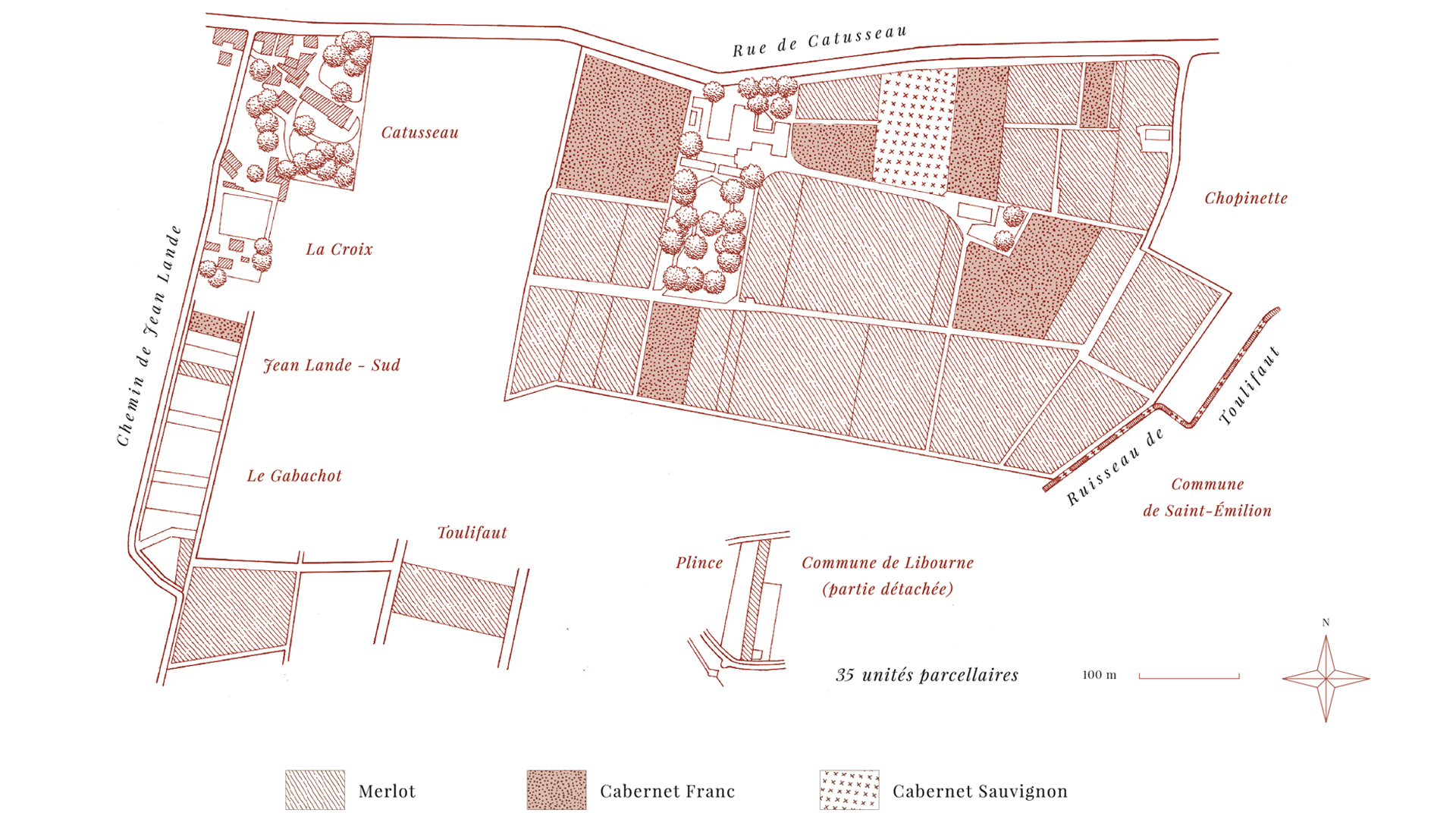 Carte parcellaire Château Beauregard